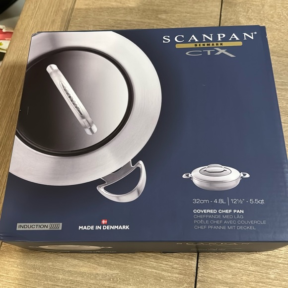 Scanpan CTX 5.5-quart Stainless Steel Nonstick Chef's Pan - Picture 3 of 11